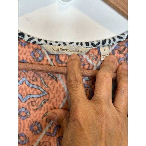 Soft surroundings Daydream topper boho cardigan in waterfall size Small - Picture 4 of 7